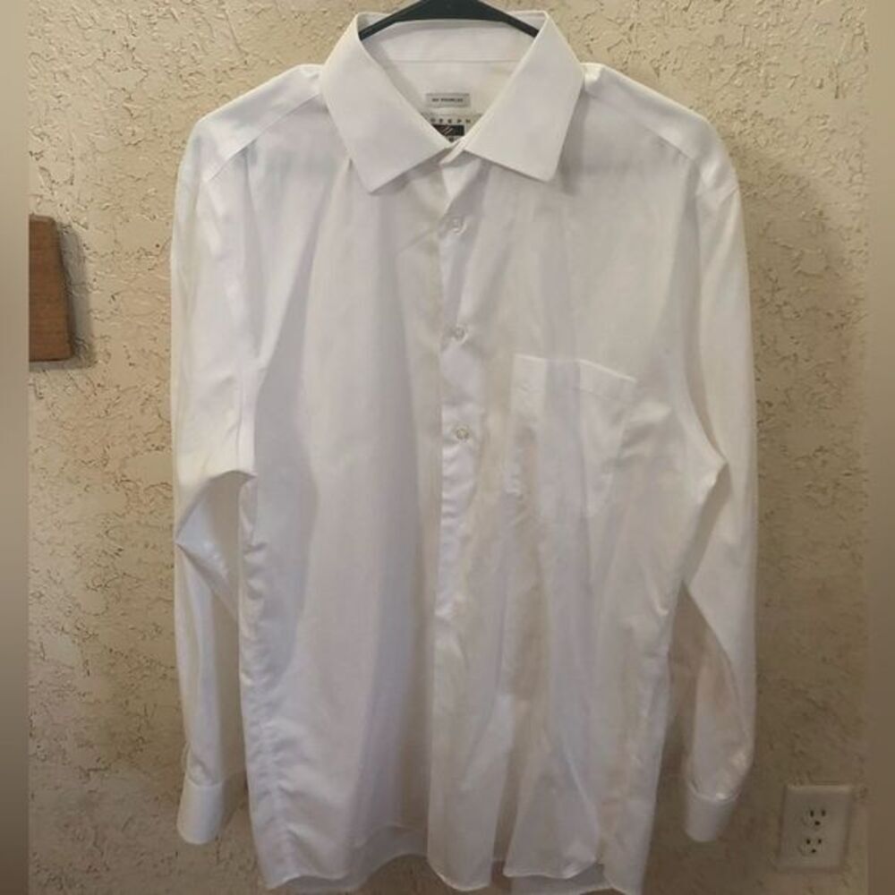 JOSEPH ABBOUD White Dress Shirt With Tie